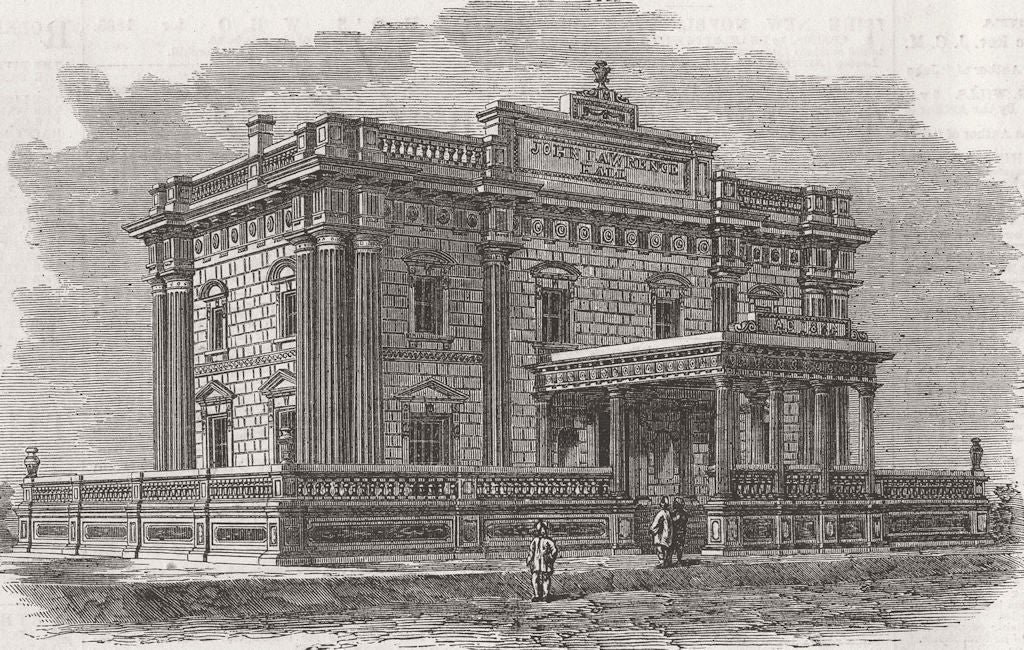 PAKISTAN. Lawrence Hall, Lahore, founded for Sir John 1864 old antique print